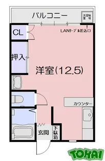 ベルハイツなかせ【1階】の間取り