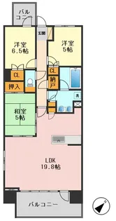 アデニウム新小岩【4階】の間取り