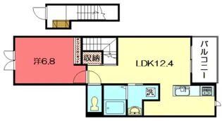 ソレイユ松ヶ崎【2階】の間取り