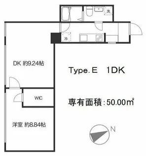 ケイト門仲【3階】の間取り