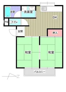 ハイツ厚成【2階】の間取り