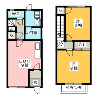 パネスガーデン A棟【1階】の間取り