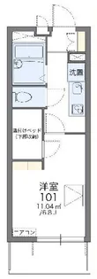 レオパレスソレイユ K【1階】の間取り