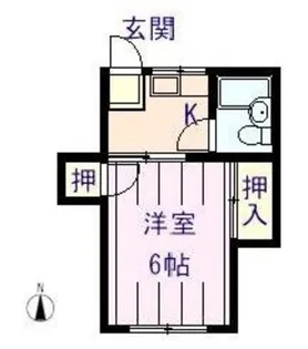 ドミーク幸【2階】の間取り