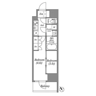 ACP Residence 西巣鴨【7階】の間取り