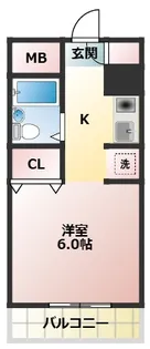 オーティーハイツ上新庄【2階】の間取り
