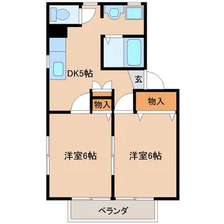 デューステージ誉田【1階】の間取り