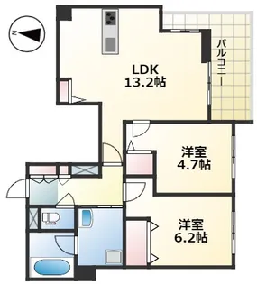 ヴァンベール【1階】の間取り