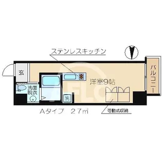 SK TOWER心斎橋EAST【8階】の間取り