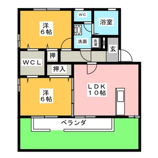 グランドゥール・スード A棟【1階】の間取り