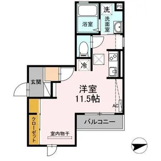 オッツエムII【1階】の間取り