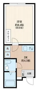 ラシクラス上野【4階】の間取り