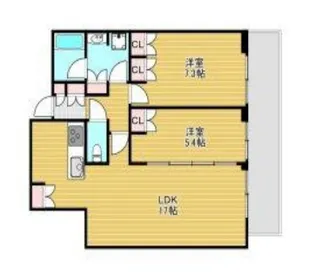グランドメゾン新梅田タワー THE CLUB RESIDENCE【27階】の間取り