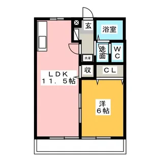 ファミール正和【1階】の間取り