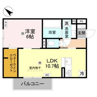 D-Regalo下馬N【2階】の間取り