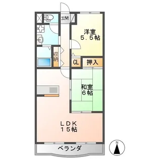 サニーコート【2階】の間取り
