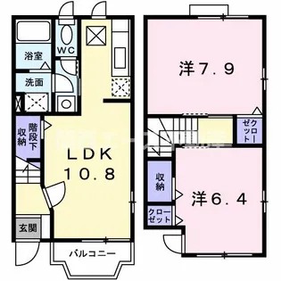 サニーグレイスM1号館【1階】の間取り