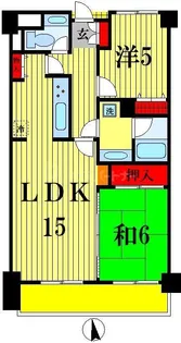 グリーンパーク三郷II【3階】の間取り