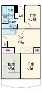 ブランハイツ長津田【5階】の間取り