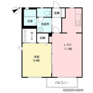 ルーンルディーII【2階】の間取り