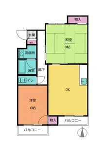 マンション葵II【1階】の間取り
