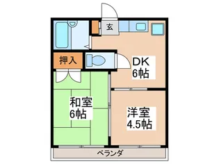 シャルムスズキIII【1階】の間取り