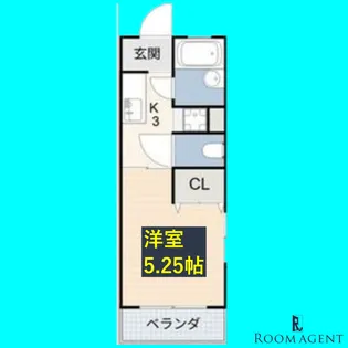 LUMiNA桜山【2階】の間取り