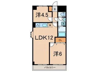 北辰ハイム【3階】の間取り