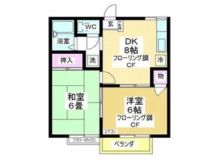 パークハイム並木【2階】の間取り