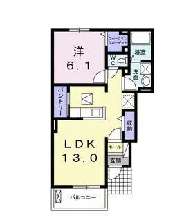 ユニゾン ガーデン II【1階】の間取り