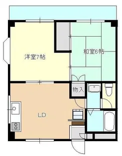 ベルメゾン【2階】の間取り