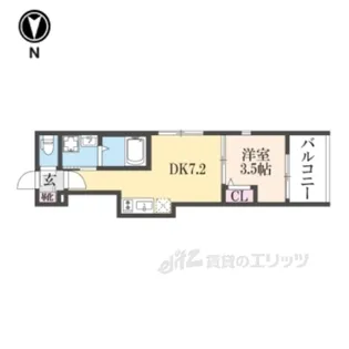 ハーモニーテラス太秦一ノ井町【3階】の間取り