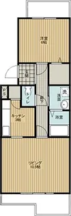 コーポレート東伏見第10号棟【5階】の間取り