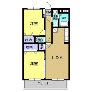 ユーミー浜根【2階】の間取り