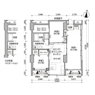 東雲キャナルコートCODAN11号棟【2階】の間取り