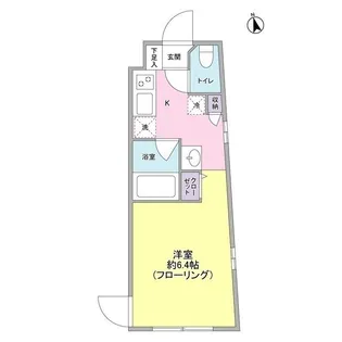 ヒルサイド二子玉川【1階】の間取り