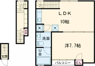 グランエッグス三鷹【2階】の間取り