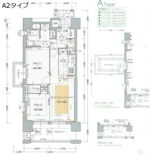 エステムコート京橋セレブIポーラスター【11階】の間取り