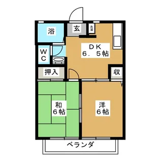 ホワイトパレスA棟【2階】の間取り