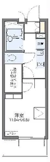 レオパレスグランエスポワールII【3階】の間取り