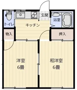 ニュー愛川【2階】の間取り