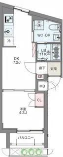 Palways高田馬場【1階】の間取り