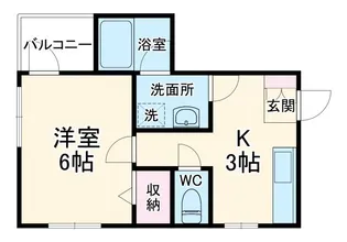 半田ビレッジ8号棟【2階】の間取り