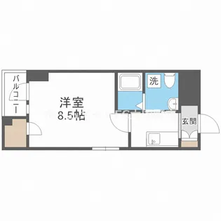 HS梅田EAST【14階】の間取り