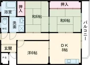ヴィラコトブキ【3階】の間取り