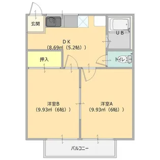 コーポ関口【2階】の間取り