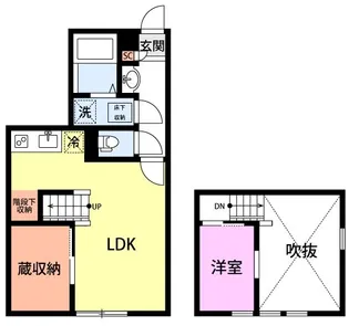 ベルアヴェニール本町【1階】の間取り