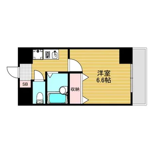 おおきに新大阪駅前サニーアパートメント【7階】の間取り