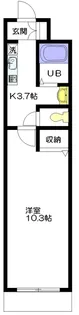 パークサイドスクウェア北新宿【3階】の間取り
