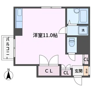 宇佐見マンション【3階】の間取り